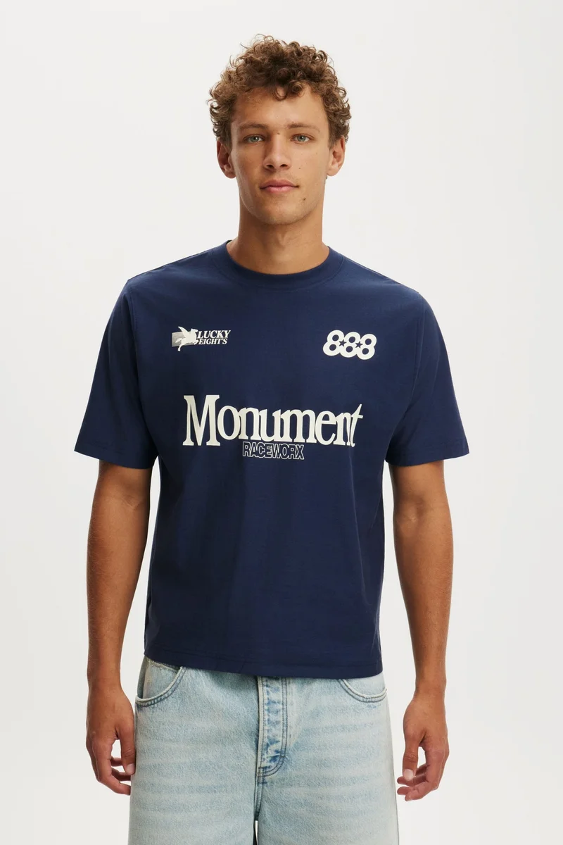 كوتون اون تيشيرت برسومات بقصة قصيرة